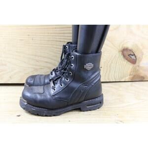 Harley Davidson Boots Mens 9M Black Leather Stealth Combat Engineer Biker